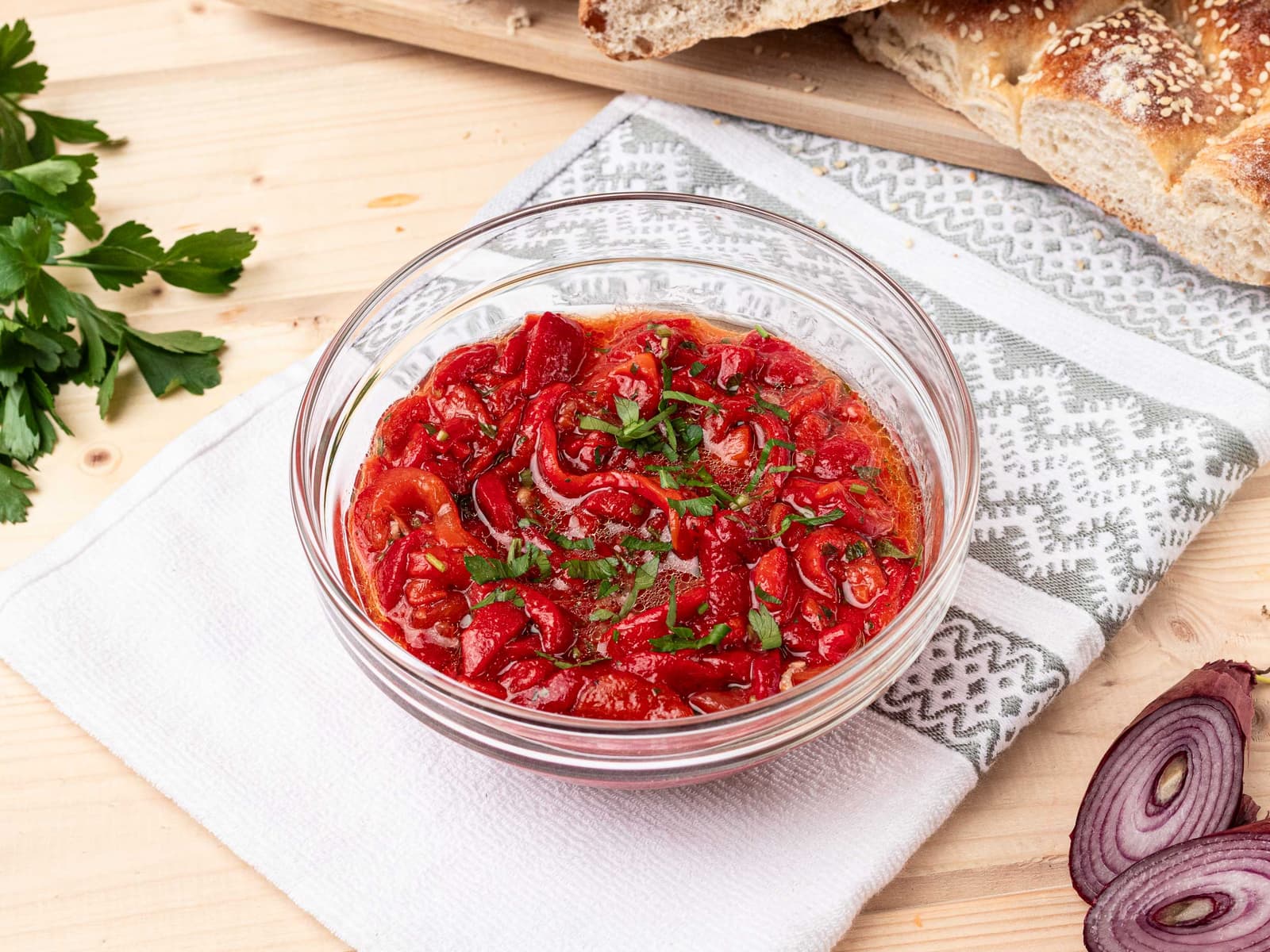 Ensalada de pimientos asados – vista alternativa