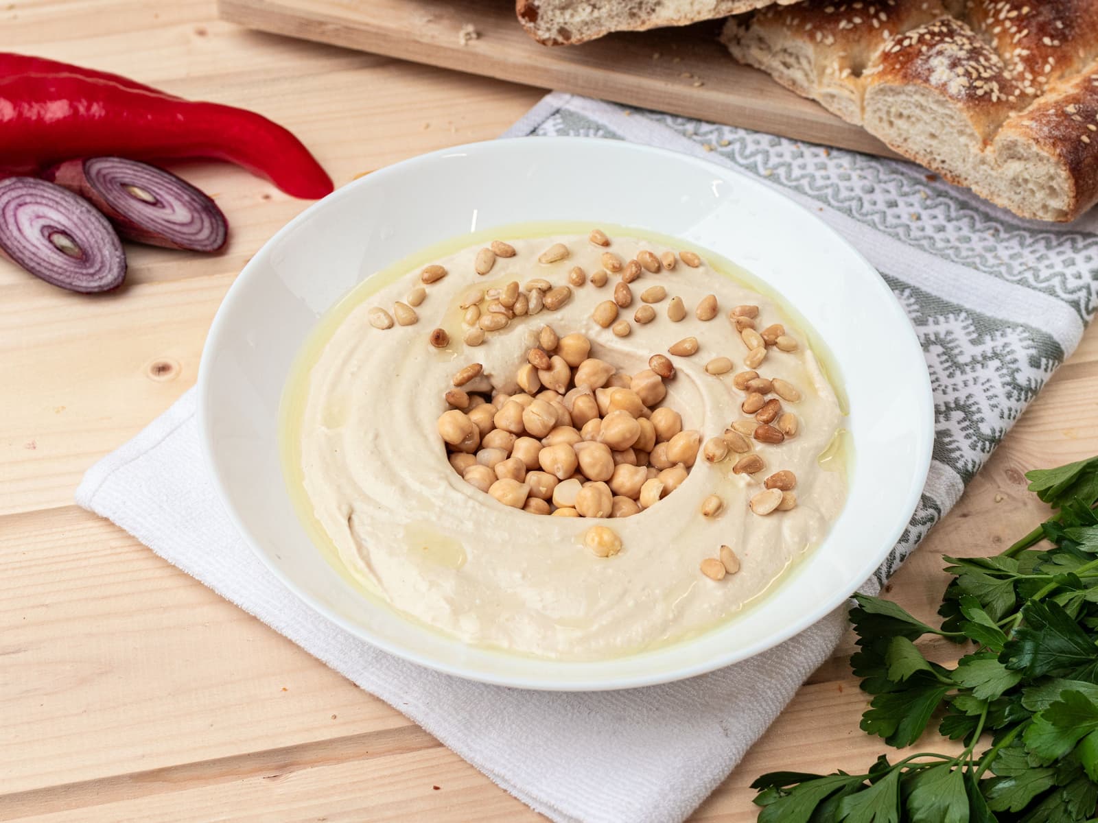 Hummus tradicional – vista alternativa